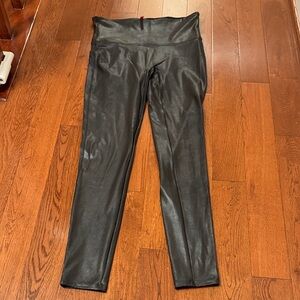 Spanx Black Faux Leather Leggings